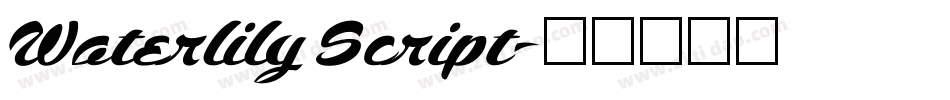 Waterlily Script字体转换